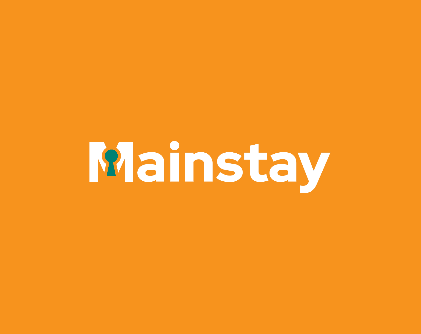 Mainstay_BlogCover-yellow Mainstay logo on a navy blue background